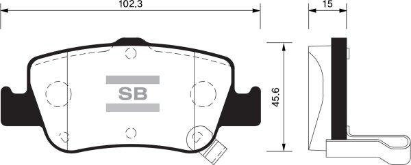 FI.BA FBP1501 - Brake Pad Set, disc brake autospares.lv