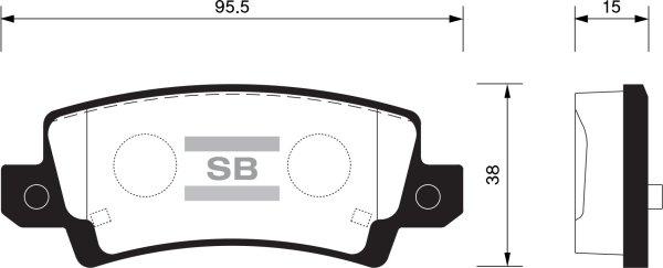 FI.BA FBP1503 - Brake Pad Set, disc brake autospares.lv