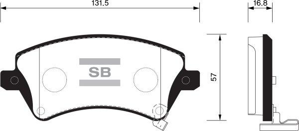 FI.BA FBP1502 - Brake Pad Set, disc brake autospares.lv