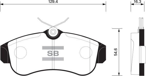 FI.BA FBP1581 - Brake Pad Set, disc brake autospares.lv