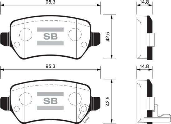 FI.BA FBP1536 - Brake Pad Set, disc brake autospares.lv