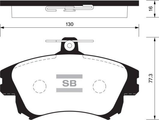 FI.BA FBP1530 - Brake Pad Set, disc brake autospares.lv