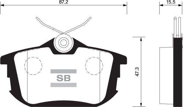 FI.BA FBP1531 - Brake Pad Set, disc brake autospares.lv