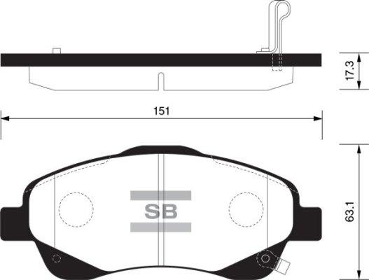 FI.BA FBP1576 - Brake Pad Set, disc brake autospares.lv