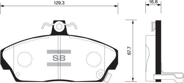 FI.BA FBP1571 - Brake Pad Set, disc brake autospares.lv