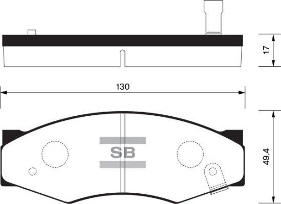 BOSCH 986490990 - Brake Pad Set, disc brake autospares.lv