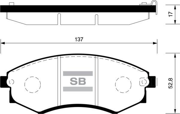 FI.BA FBP1048 - Brake Pad Set, disc brake autospares.lv