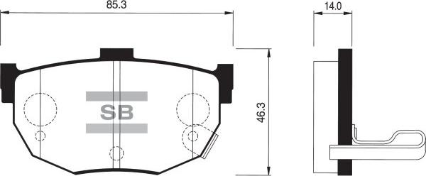 FI.BA FBP1062 - Brake Pad Set, disc brake autospares.lv