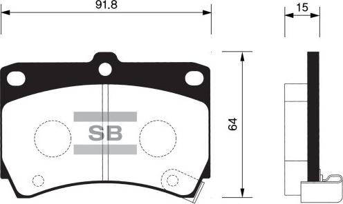 FI.BA FBP1067 - Brake Pad Set, disc brake autospares.lv