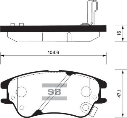 FI.BA FBP1149 - Brake Pad Set, disc brake autospares.lv