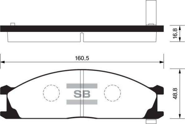 FI.BA FBP1140 - Brake Pad Set, disc brake autospares.lv