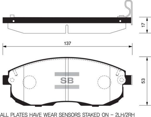 FI.BA FBP1107-FA - Brake Pad Set, disc brake autospares.lv