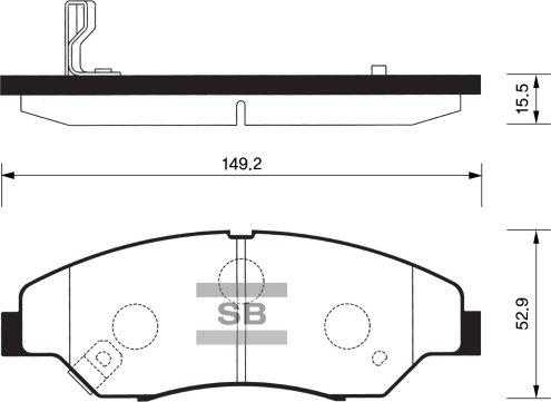 FI.BA FBP1118 - Brake Pad Set, disc brake autospares.lv