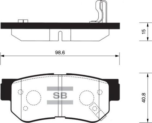 FI.BA FBP1117 - Brake Pad Set, disc brake autospares.lv