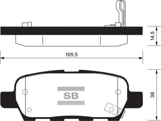 FI.BA FBP1184 - Brake Pad Set, disc brake autospares.lv