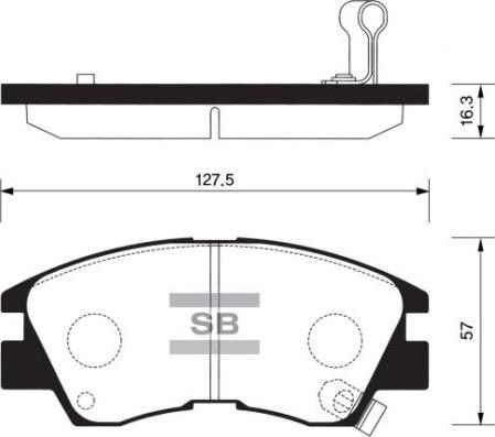 FI.BA FBP1135 - Brake Pad Set, disc brake autospares.lv