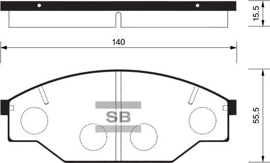 FI.BA FBP1121 - Brake Pad Set, disc brake autospares.lv