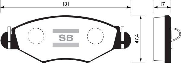 FI.BA FBP1179 - Brake Pad Set, disc brake autospares.lv