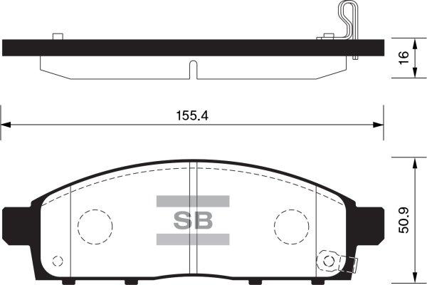 FI.BA FBP1361 - Brake Pad Set, disc brake autospares.lv