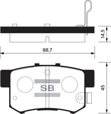 FI.BA FBP1368 - Brake Pad Set, disc brake autospares.lv