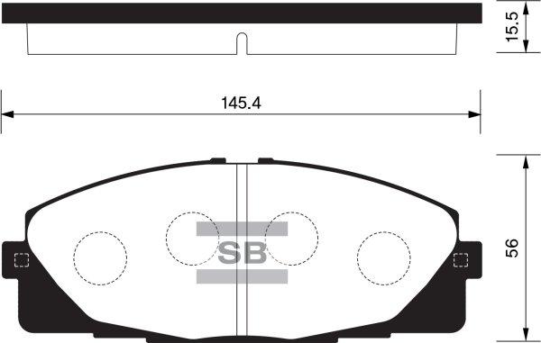 FI.BA FBP1376 - Brake Pad Set, disc brake autospares.lv