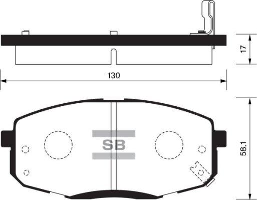 FI.BA FBP1240 - Brake Pad Set, disc brake autospares.lv