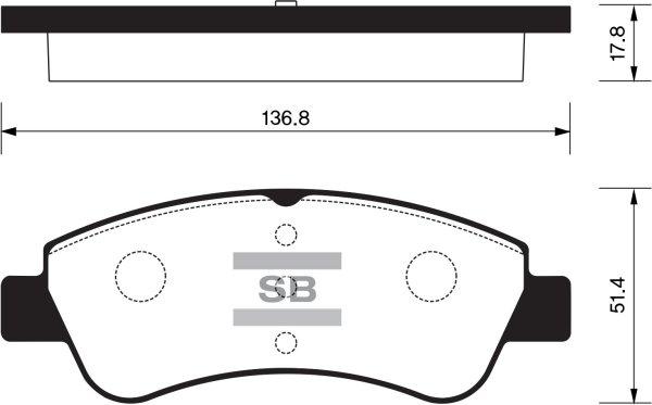 Breck 23599 00 000 00 - Brake Pad Set, disc brake autospares.lv