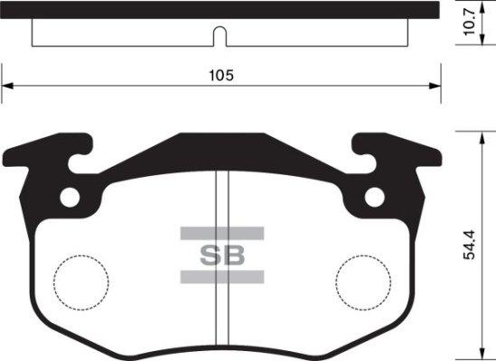 FI.BA FBP1242 - Brake Pad Set, disc brake autospares.lv