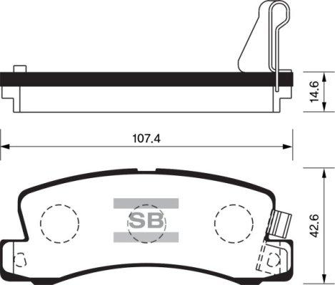 FI.BA FBP1208 - Brake Pad Set, disc brake autospares.lv