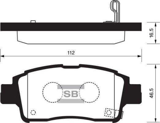 FI.BA FBP1230 - Brake Pad Set, disc brake autospares.lv