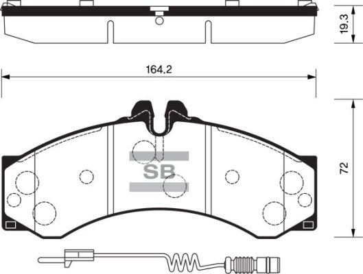 FI.BA FBP1277 - Brake Pad Set, disc brake autospares.lv