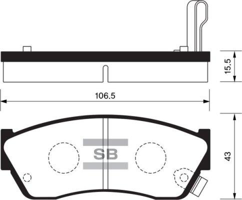 FI.BA FBP2009 - Brake Pad Set, disc brake autospares.lv