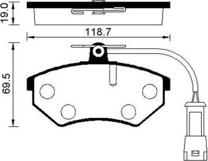 Magneti Marelli 363702160273 - Brake Pad Set, disc brake autospares.lv