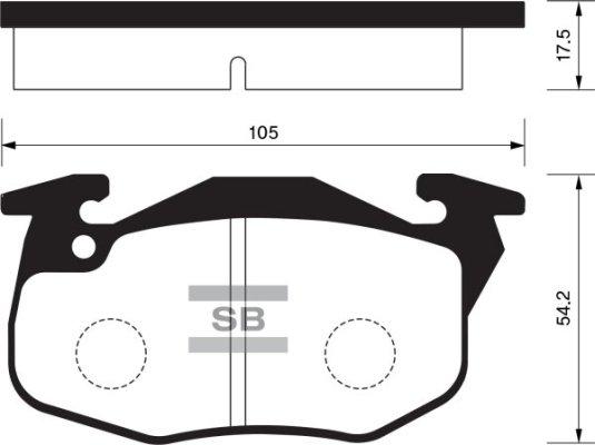 Omnicraft 2453966 - Brake Pad Set, disc brake autospares.lv