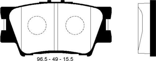 FI.BA FBP2081 - Brake Pad Set, disc brake autospares.lv