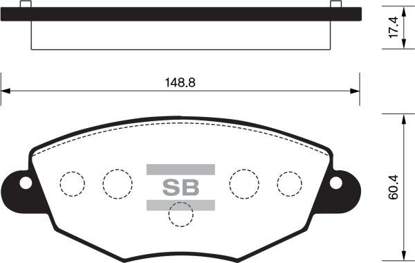 FI.BA FBP2030 - Brake Pad Set, disc brake autospares.lv