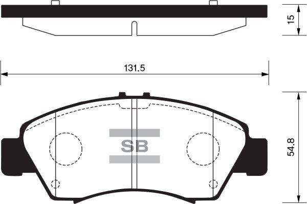 FI.BA FBP2032 - Brake Pad Set, disc brake autospares.lv