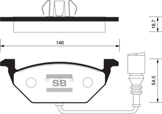 FI.BA FBP2025 - Brake Pad Set, disc brake autospares.lv