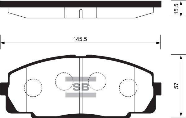 FI.BA FBP2077 - Brake Pad Set, disc brake autospares.lv