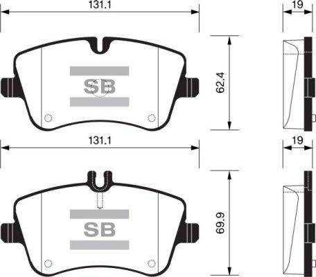 FI.BA FBP2191 - Brake Pad Set, disc brake autospares.lv