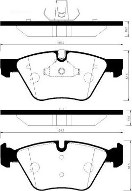 FI.BA FBP2159 - Brake Pad Set, disc brake autospares.lv