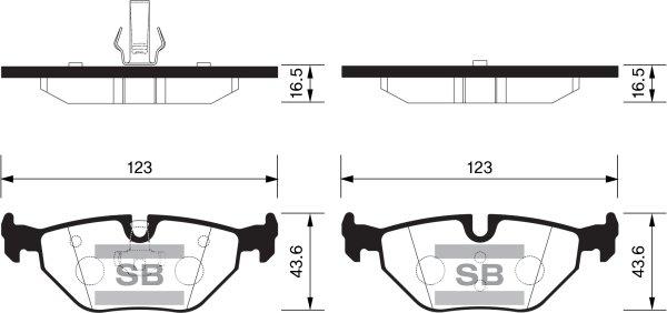 FI.BA FBP2162 - Brake Pad Set, disc brake autospares.lv