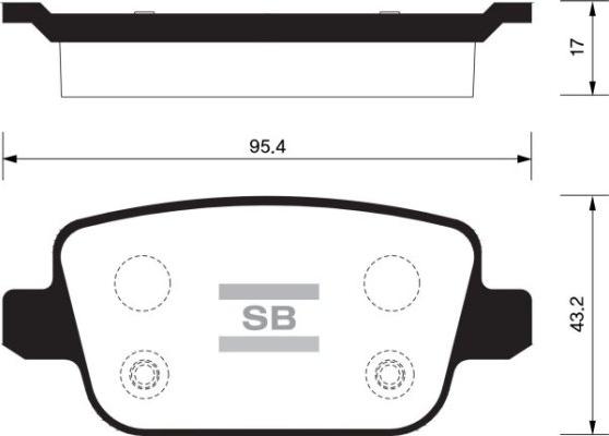 Triscan 481-FSL1917 - Brake Pad Set, disc brake autospares.lv