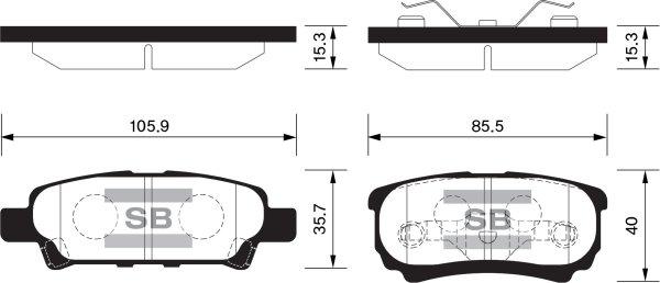 FI.BA FBP2111 - Brake Pad Set, disc brake autospares.lv