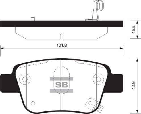 FI.BA FBP2184 - Brake Pad Set, disc brake autospares.lv