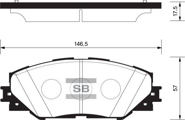 FI.BA FBP2138 - Brake Pad Set, disc brake autospares.lv