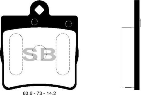 FI.BA FBP2208 - Brake Pad Set, disc brake autospares.lv