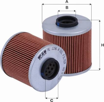 FIL Filter ML 1296 A - Oil Filter autospares.lv