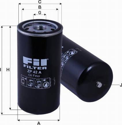FIL Filter ZP 42 A - Oil Filter autospares.lv