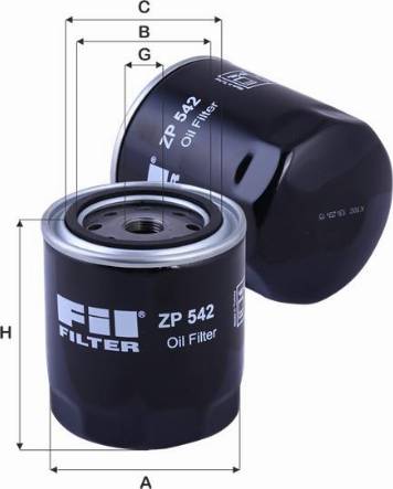 FIL Filter ZP 542 - Oil Filter autospares.lv